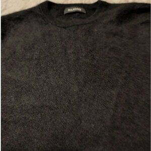 NAADAM BRUSHED CASHMERE CREWNECK SWEATER TRUE BLACK SMALL AMAZING CONDITION NWOT